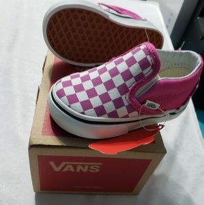 kids Checkerboard slip on Van's size 4
